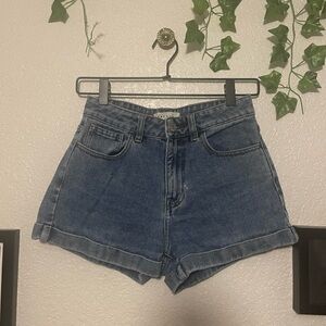 High-Waisted Denim Shorts